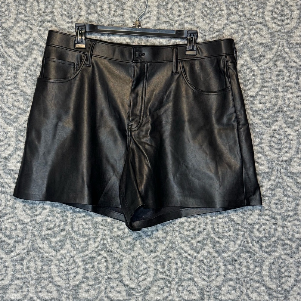 Abercrombie & Fitch Vegan Leather Shorts - Dark Gray NWT size 16